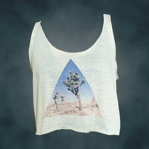 Cream Cropped Tank – Michelle by Commune, Size S